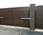 Распашные алюминиевые ворота Alutech Prestige 68мм (ш*в) 3750х2100, RAL8014,S-Гофр купить по низкой цене в городе Анапа