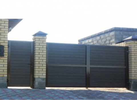 Распашные алюминиевые ворота Alutech Prestige 96мм (ш*в)4000*2050,RAL8017,S-Гофр купить по низкой цене в городе Анапа