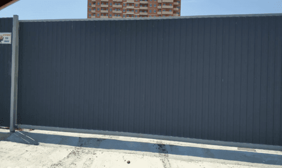 Откатные металлические ворота (ш*в) 4600*2000, профлист 0,8мм,антрацит купить по низкой цене в городе Анапа