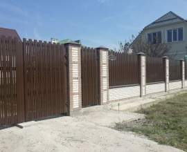 Фото распашных ворот - примеры работ ООО Краснодарские ворота Анапа